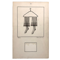 George Schneeman Signed Limited Edition Calendar Print of Hanging Stockings