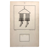 George Schneeman Signed Limited Edition Calendar Print of Hanging Stockings