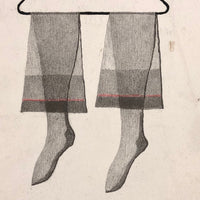 George Schneeman Signed Limited Edition Calendar Print of Hanging Stockings