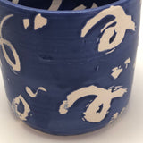 Sarah Wilton Lee Happy Blue and White Ceramic Tumbler