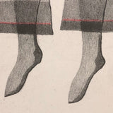 George Schneeman Signed Limited Edition Calendar Print of Hanging Stockings