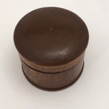 Dark Stained Round and Lidded Treen Box