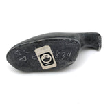 Inuit Carved Black Stone Bird