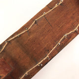 Child-made Wooden Barge with String and Nail Rails Plus Cannon!