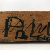 Child-made Wooden Barge with String and Nail Rails Plus Cannon!