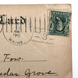 Grinding Done Here 1907 Drawn Postcard