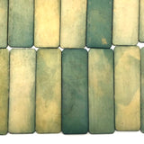 Lovely Old Bone Gambling Chips, Set Five (Green)