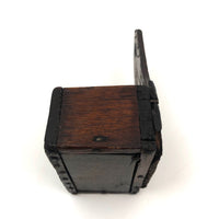 Wonderful Little Old Hand-carved Wooden Wall Box