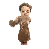 SOLD Antique Hand-carved Polychrome Santo Nino Holding Orb