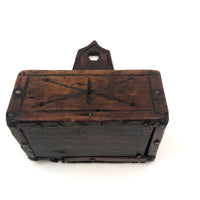 Wonderful Little Old Hand-carved Wooden Wall Box