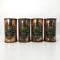 Ballantine Ale c. 1950 Flat Top Copper Beer Cans - Sold Individually