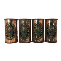 Ballantine Ale c. 1950 Flat Top Copper Beer Cans - Sold Individually