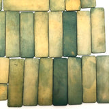 Lovely Old Bone Gambling Chips, Set Five (Green)