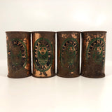 Ballantine Ale c. 1950 Flat Top Copper Beer Cans - Sold Individually