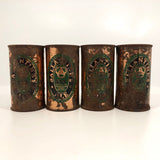 Ballantine Ale c. 1950 Flat Top Copper Beer Cans - Sold Individually