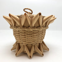 MicMac Porcupine Weave Fancy Lidded Basket