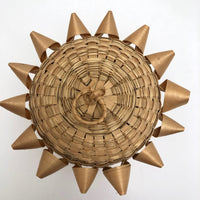 MicMac Porcupine Weave Fancy Lidded Basket