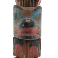 Nice Vintage Northwest Coast Native Hand-carved Model Totem Pole
