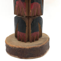 Nice Vintage Northwest Coast Native Hand-carved Model Totem Pole