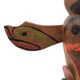 Nice Vintage Northwest Coast Native Hand-carved Model Totem Pole