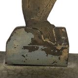 Charming Old Etched Cutout Brass Seal with Ball