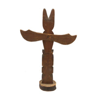 Nice Vintage Northwest Coast Native Hand-carved Model Totem Pole
