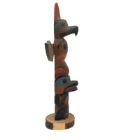 Nice Vintage Northwest Coast Native Hand-carved Model Totem Pole