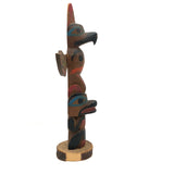 Nice Vintage Northwest Coast Native Hand-carved Model Totem Pole