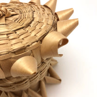 MicMac Porcupine Weave Fancy Lidded Basket