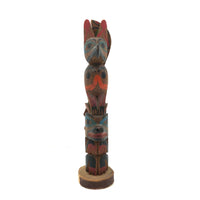 Nice Vintage Northwest Coast Native Hand-carved Model Totem Pole
