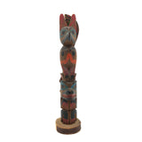 Nice Vintage Northwest Coast Native Hand-carved Model Totem Pole