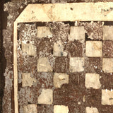 Antique Hand-painted Checkerboard on Tin with Insanely Beautiful Surface