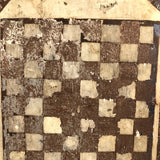 Antique Hand-painted Checkerboard on Tin with Insanely Beautiful Surface