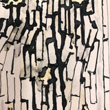 Abstract Mid-Century Painting on Paper by Leon Hovsepian