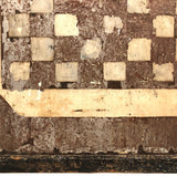 Antique Hand-painted Checkerboard on Tin with Insanely Beautiful Surface