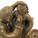 Fabulous Brazilian Folk Art Dentist at Work Ceramic Sculpture