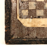 Antique Hand-painted Checkerboard on Tin with Insanely Beautiful Surface