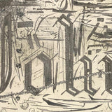 Intensively Engraved Antique Printer's Plate
