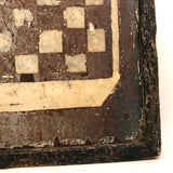 Antique Hand-painted Checkerboard on Tin with Insanely Beautiful Surface