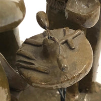 Fabulous Brazilian Folk Art Dentist at Work Ceramic Sculpture