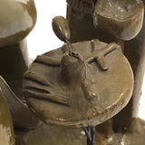 Fabulous Brazilian Folk Art Dentist at Work Ceramic Sculpture
