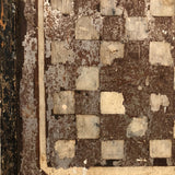 Antique Hand-painted Checkerboard on Tin with Insanely Beautiful Surface