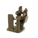 Fabulous Brazilian Folk Art Dentist at Work Ceramic Sculpture