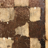 Antique Hand-painted Checkerboard on Tin with Insanely Beautiful Surface