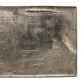 Intensively Engraved Antique Printer's Plate