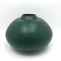 Gorgeous Green Glazed Hand-thrown Porcelain Vase, Signed KD