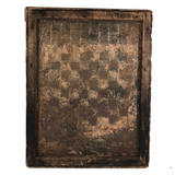 Antique Hand-painted Checkerboard on Tin with Insanely Beautiful Surface
