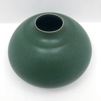 Gorgeous Green Glazed Hand-thrown Porcelain Vase, Signed KD