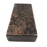 Antique Wooden Box with Carved Hieroglyphics!