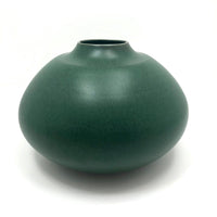 Gorgeous Green Glazed Hand-thrown Porcelain Vase, Signed KD